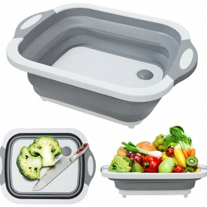 Доска разделочная трансформер кухонная, складная 2в1