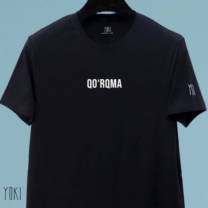 YOKI "Qo'rqma" Black futbolkasi M