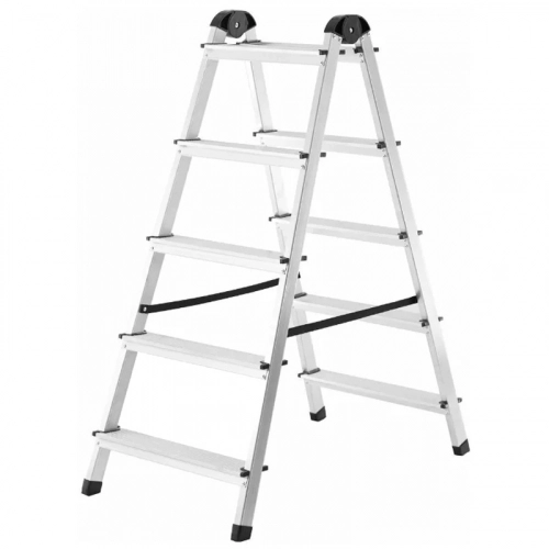 Стремянка алюминиевая Ufuk Al двухсторонняя 5 ступенчатая