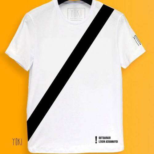 "Qutqaradi, lekin asramaydi!" futbolkasi