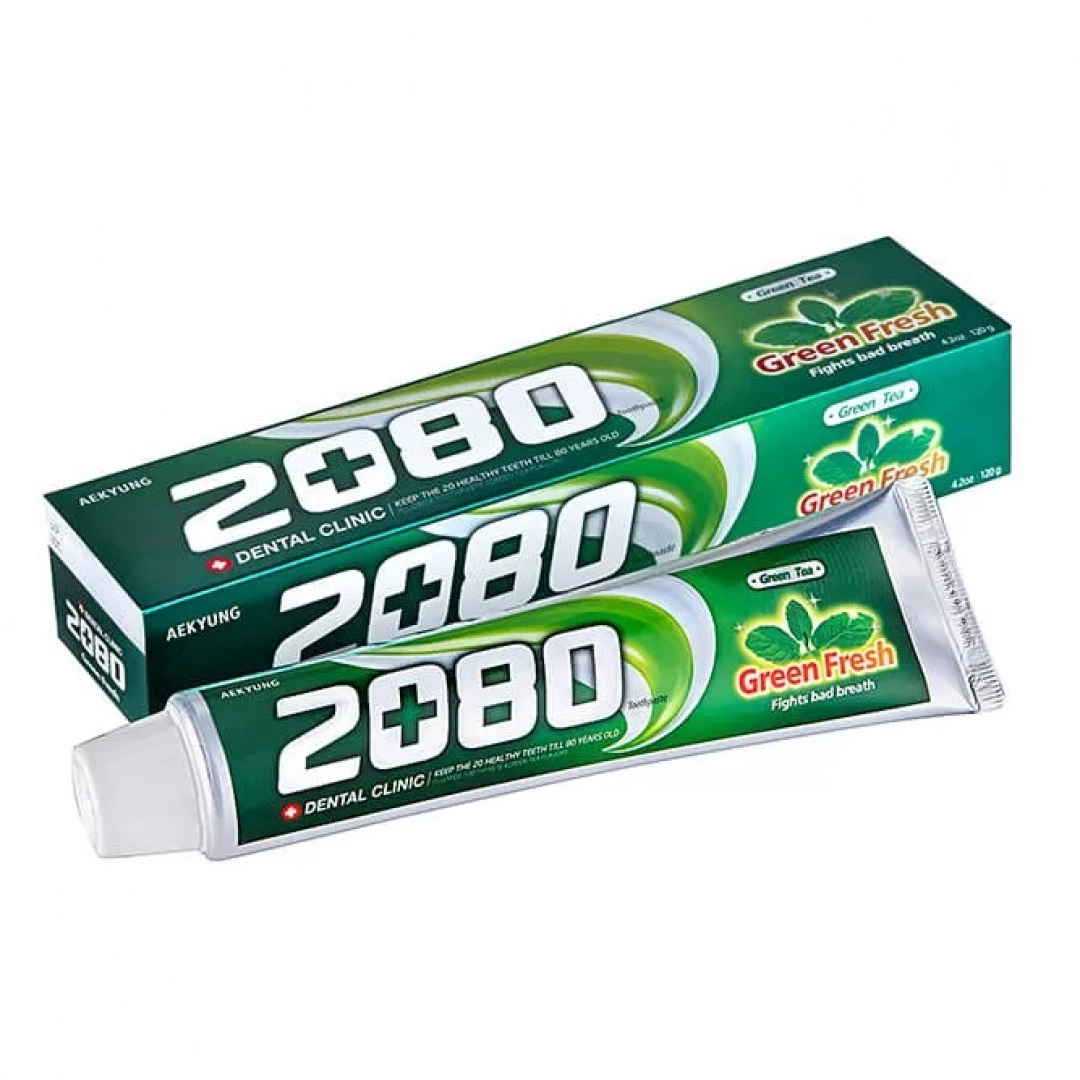 Dental Clinic 2080 Green Fresh Toothpaste tish pastasi, 120 gr