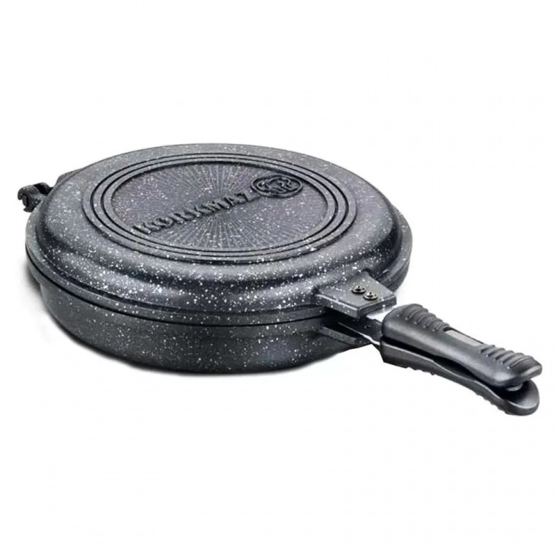 Korkmaz Duplo 28 sm (A1427) Ikki qavatli panjarali tova