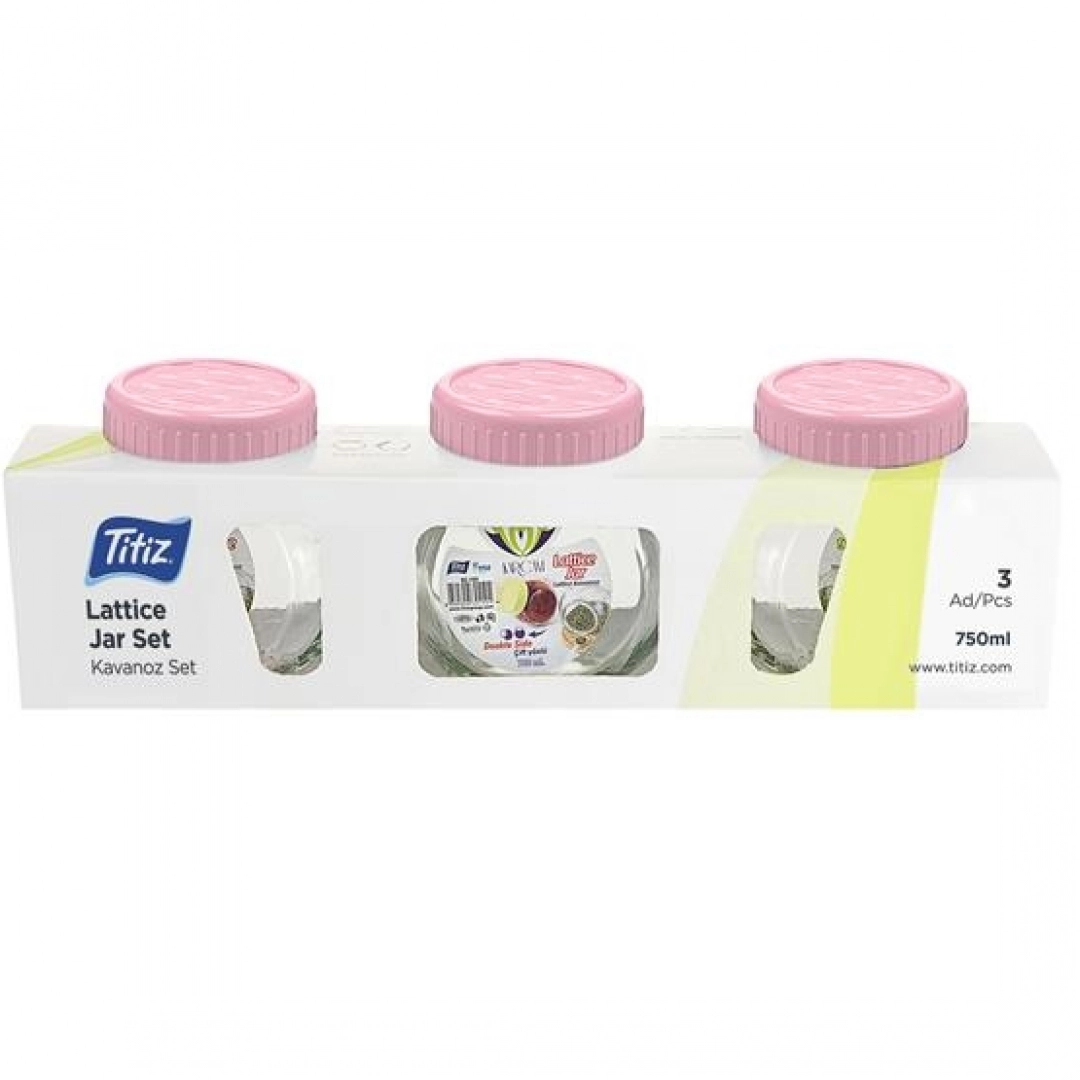 Набор банкок для сыпучих / Lattıce Jar Pcs Set 500 ml
