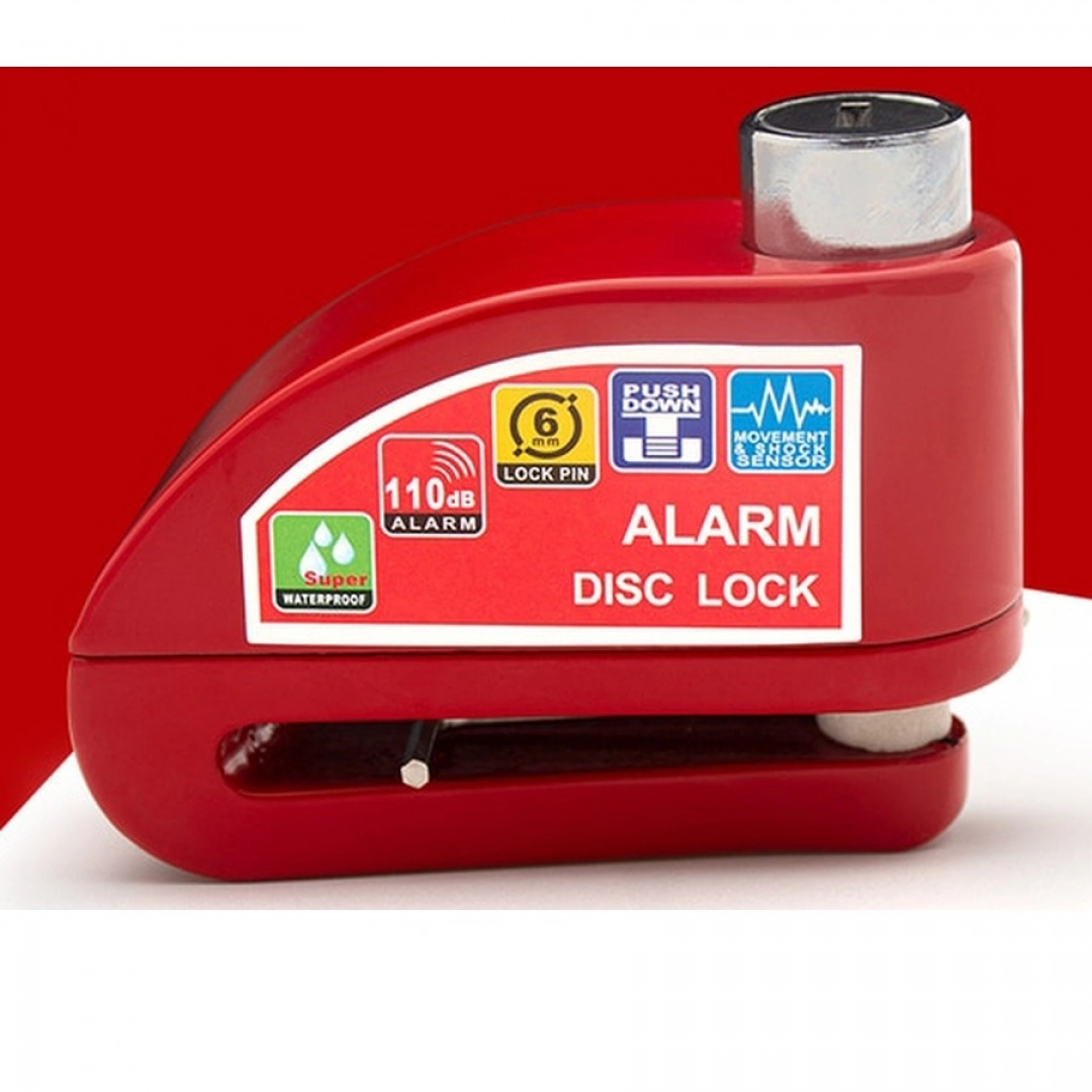 Противоугонный замок на дисковый тормоз (красный)