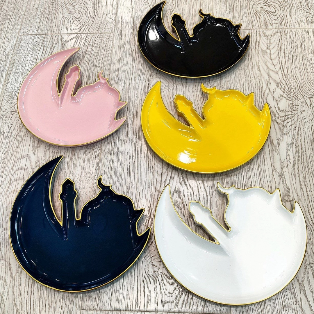 «Eid Mubarak» Oy, 26 sm (chinni) idishi