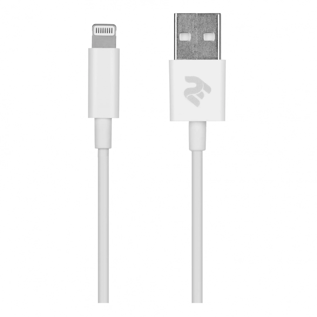 Кабель 2E USB 2.0 to Lightning Molding Type 1 м 2E-CCLAB-WT Белый