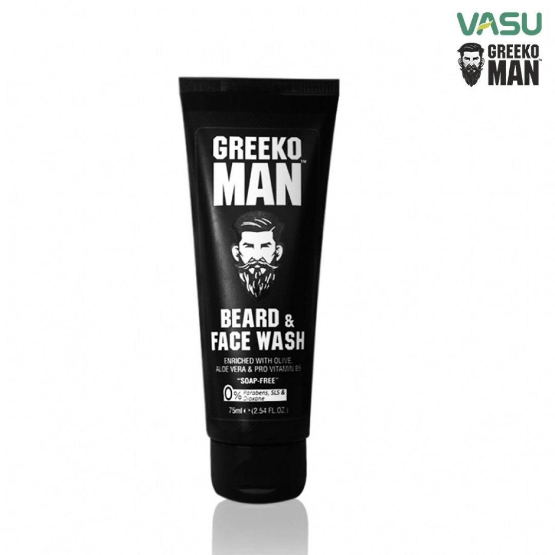 GREEKO MAN SOQOL VA YUZ YUVASI GREEKO MAN BEARD & FACE WASH 75ML