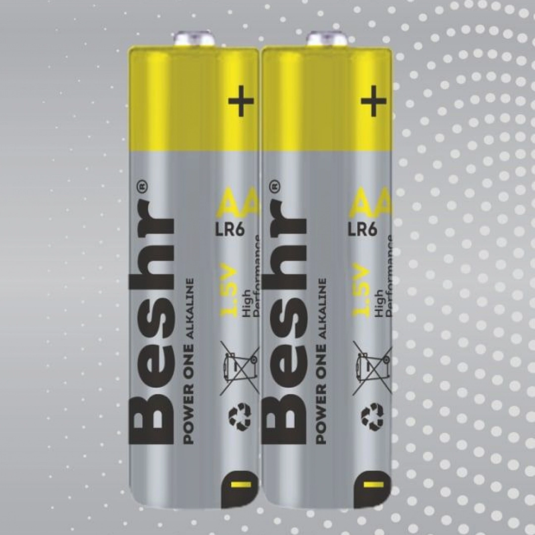 Батарейка POWER ONE ALKALINE 2B AA LR6 (2 шт)