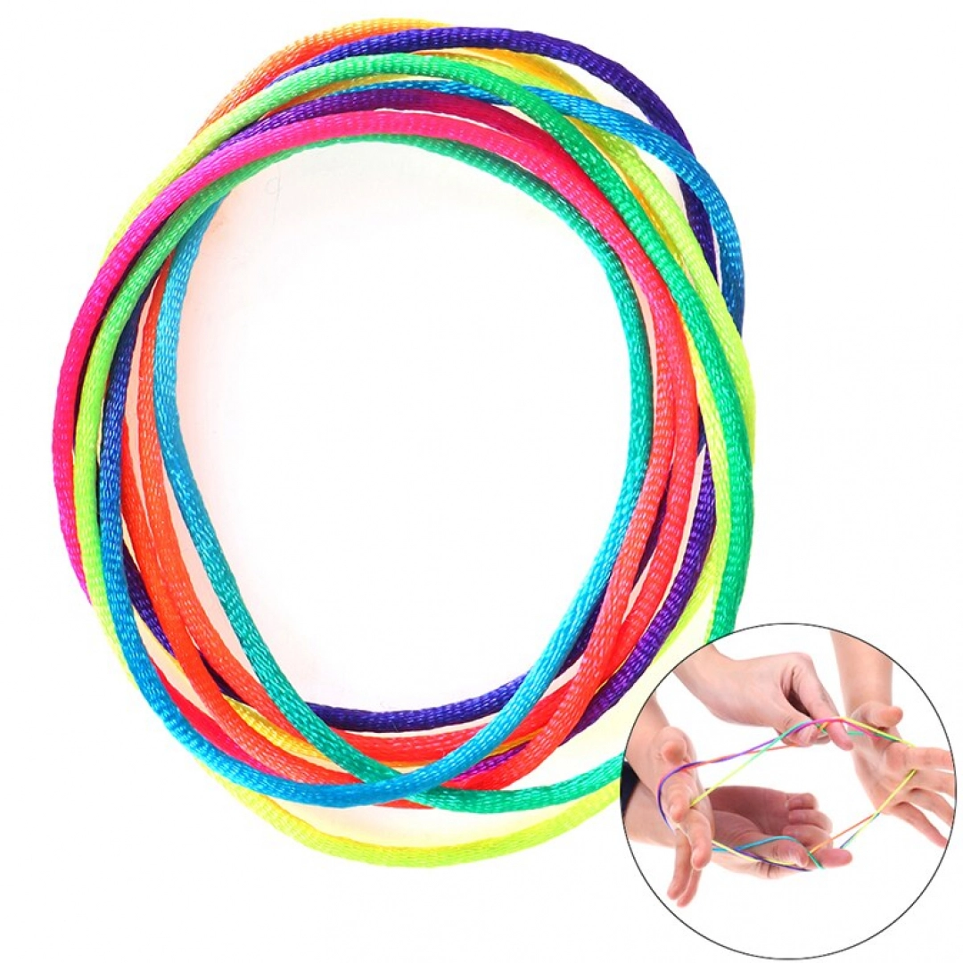 PowerGym A624 Bardoshli kamalak rangli badiiy gimnastika arqoni