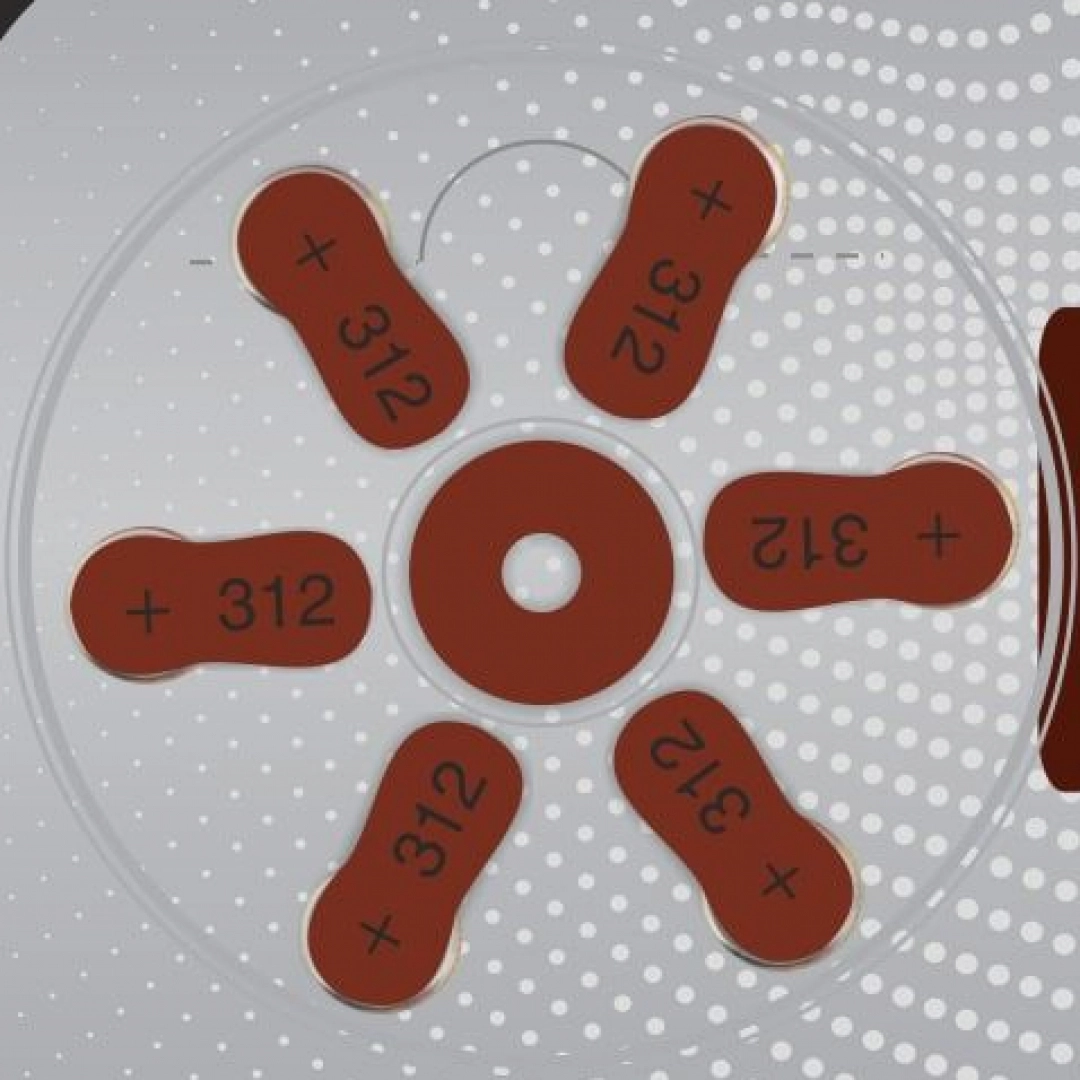 Батарейка для слуховых аппаратов BESHR Power ClearSound A312 6B