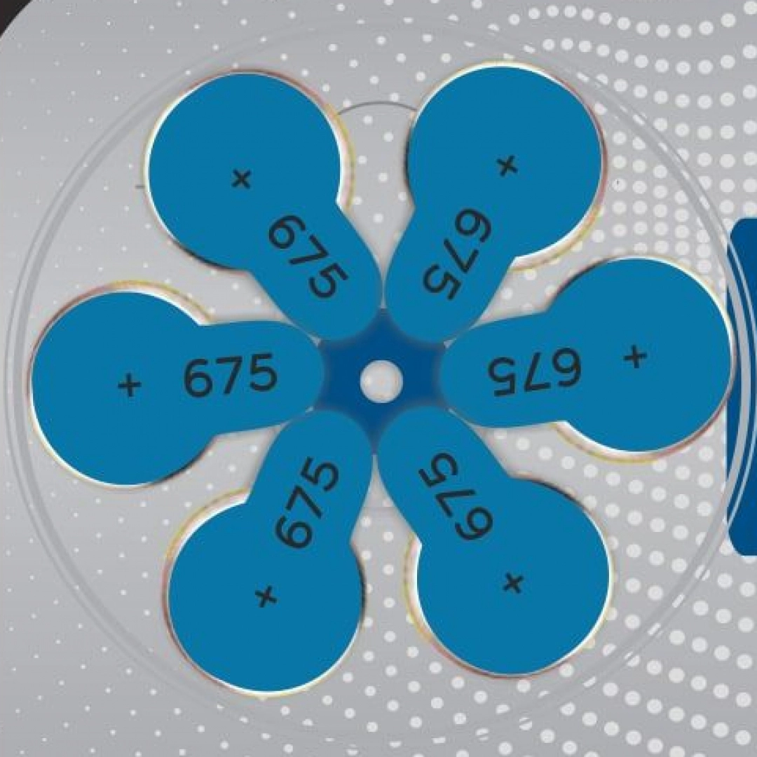 Батарейка для слуховых аппаратов BESHR Power ClearSound A675 6B