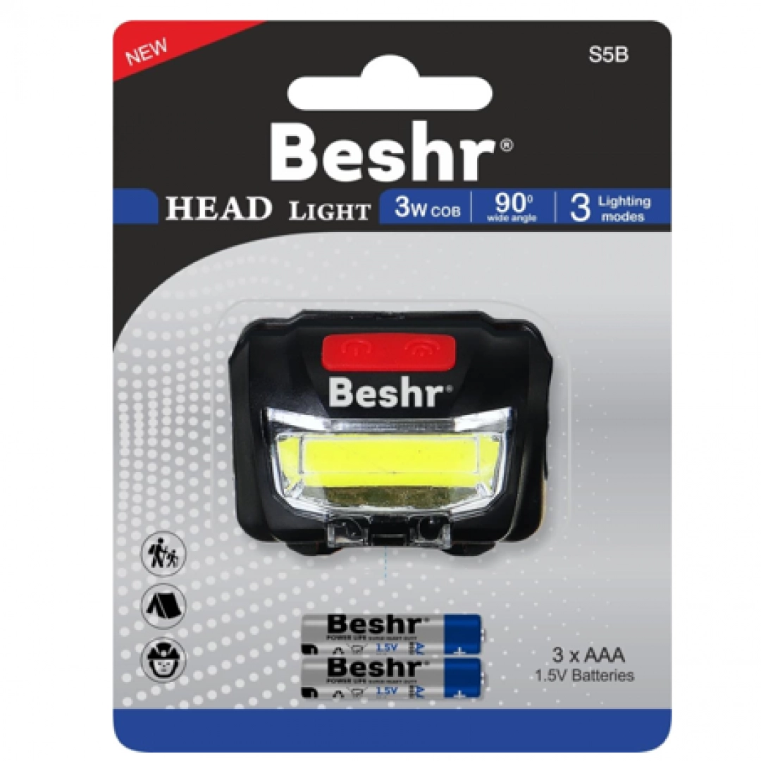 Фонарь Beshr HEADLIGHT S 58 3XAAA 1,5V