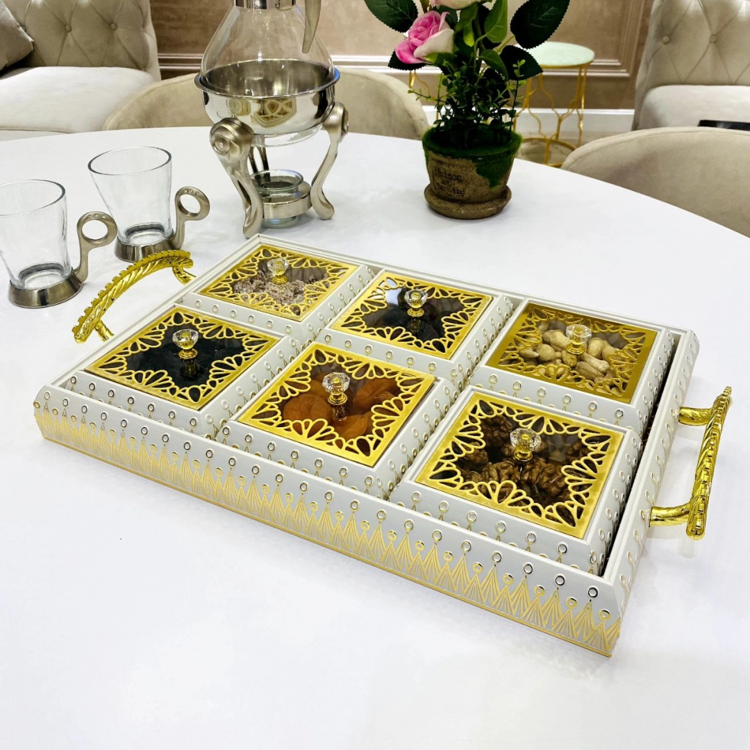 Стеклянное Блюдо для десертов  Life Smile, 3х2