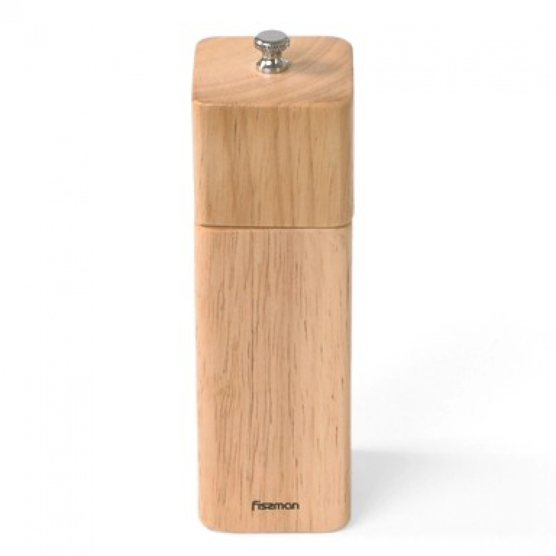 Fissman tuz va qalampir uchun kvadrat maydalagichi, 16,5x5 sm (yog‘och korpus)