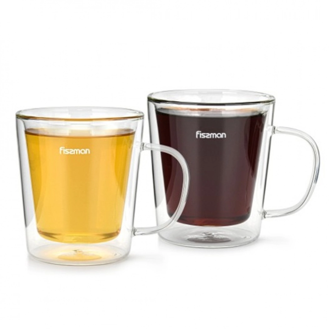 Fissman BORGIA qo'sh devorli krujkalar to'plami, 320 ml 2 dona