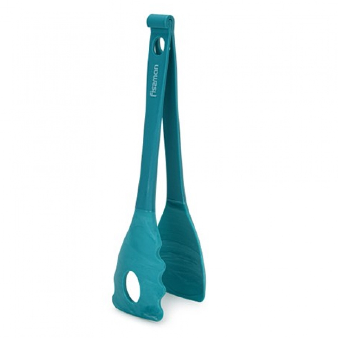 Ложки-щипцы Fissman LUCRETIA 28 см (нейлон + силикон)