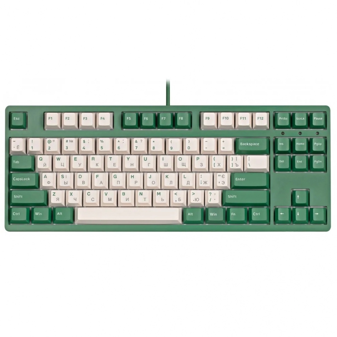 Клавиатура AKKO 3087 Matcha Red Bean DS Gateron Pink, RU, Green - фото №1 Клавиатура AKKO 3087 Matcha Red Bean DS Gateron Pink, RU, Green
