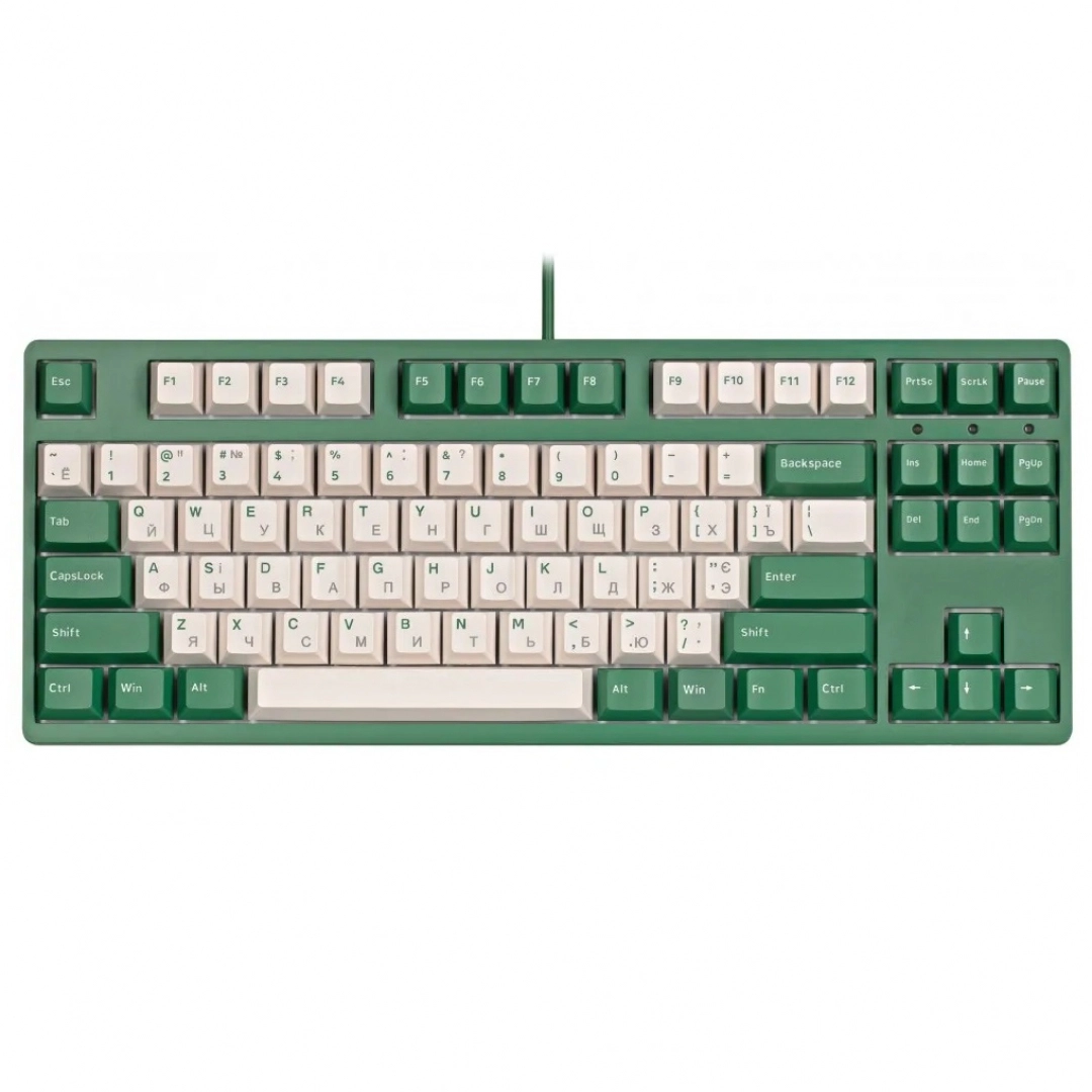 Клавиатура AKKO 3087 Matcha Red Bean DS Cherry MX Red, RU, Green
