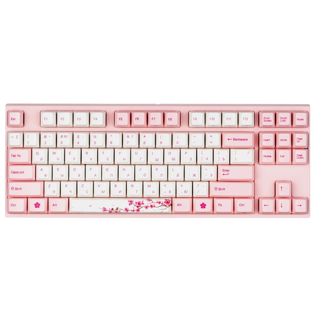 Клавиатура Varmilo VA87M Sakura, Cherry MX Blue + коврик в подарок