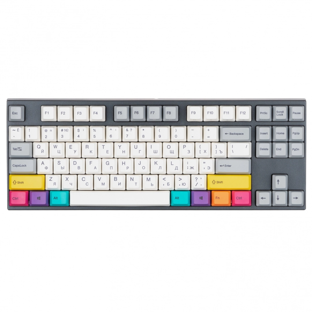 Клавиатура Varmilo VA87M CMYK Cherry MX Red + коврик в подарок
