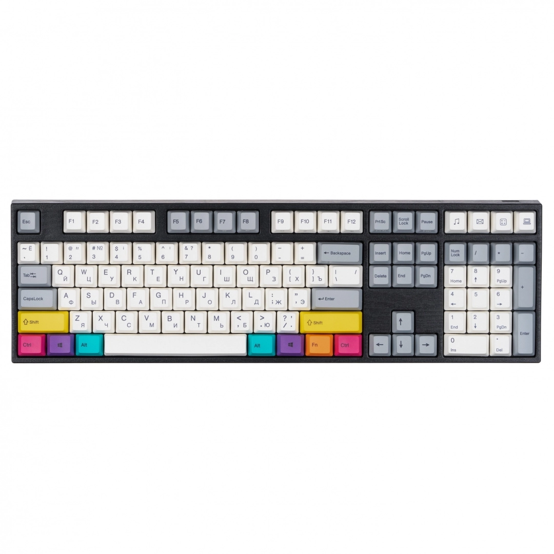 Varmilo VA108M CMYK, Cherry MX Brown klaviaturasi - rasm №1 Varmilo VA108M CMYK, Cherry MX Brown klaviaturasi
