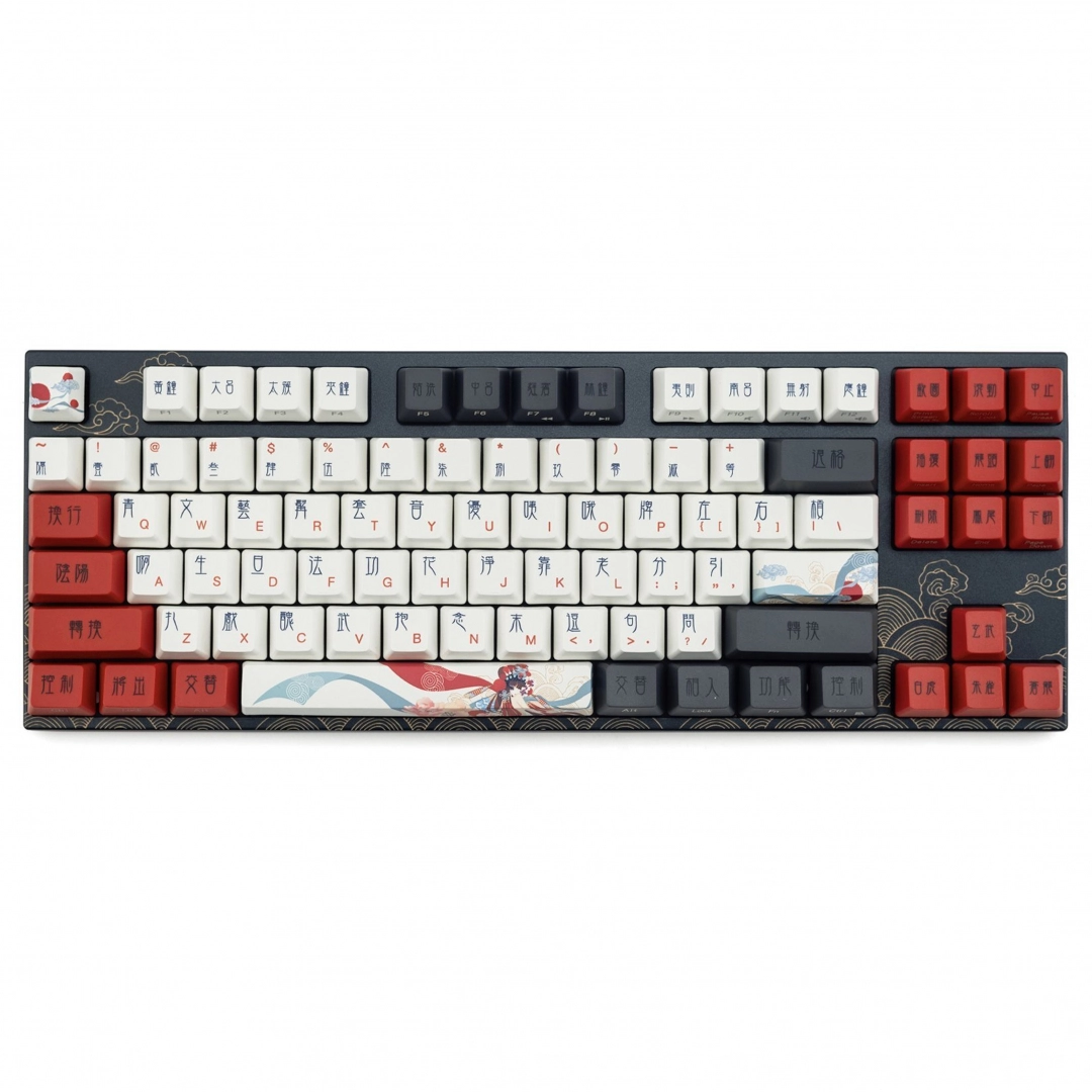 Varmilo MA87M V2 Peking Opera, EC Sakura V2, EU klaviaturasi + sovg'aga sichqoncha gilamchasi