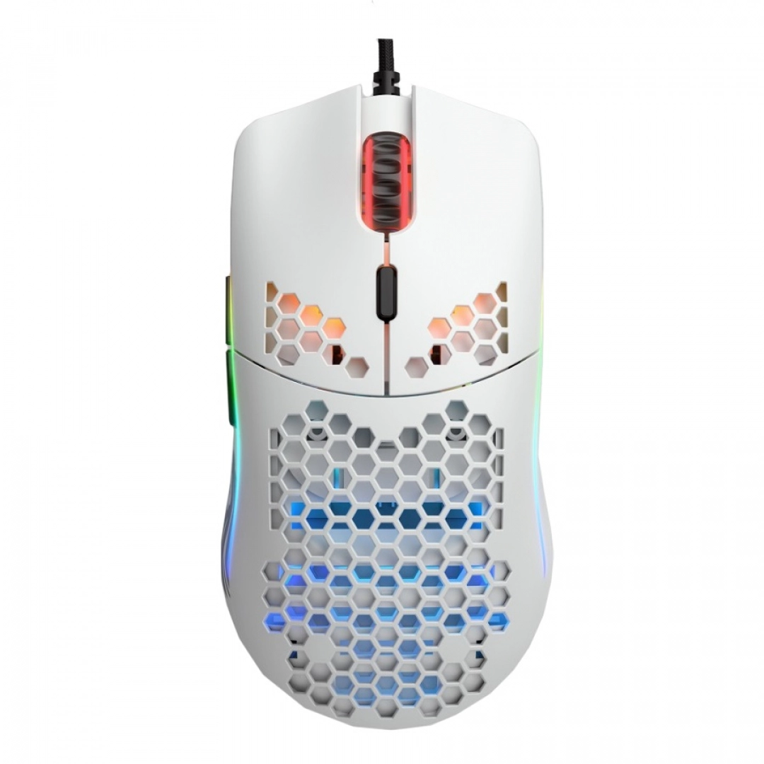 Glorious Model O, matte oq sichqonchasi