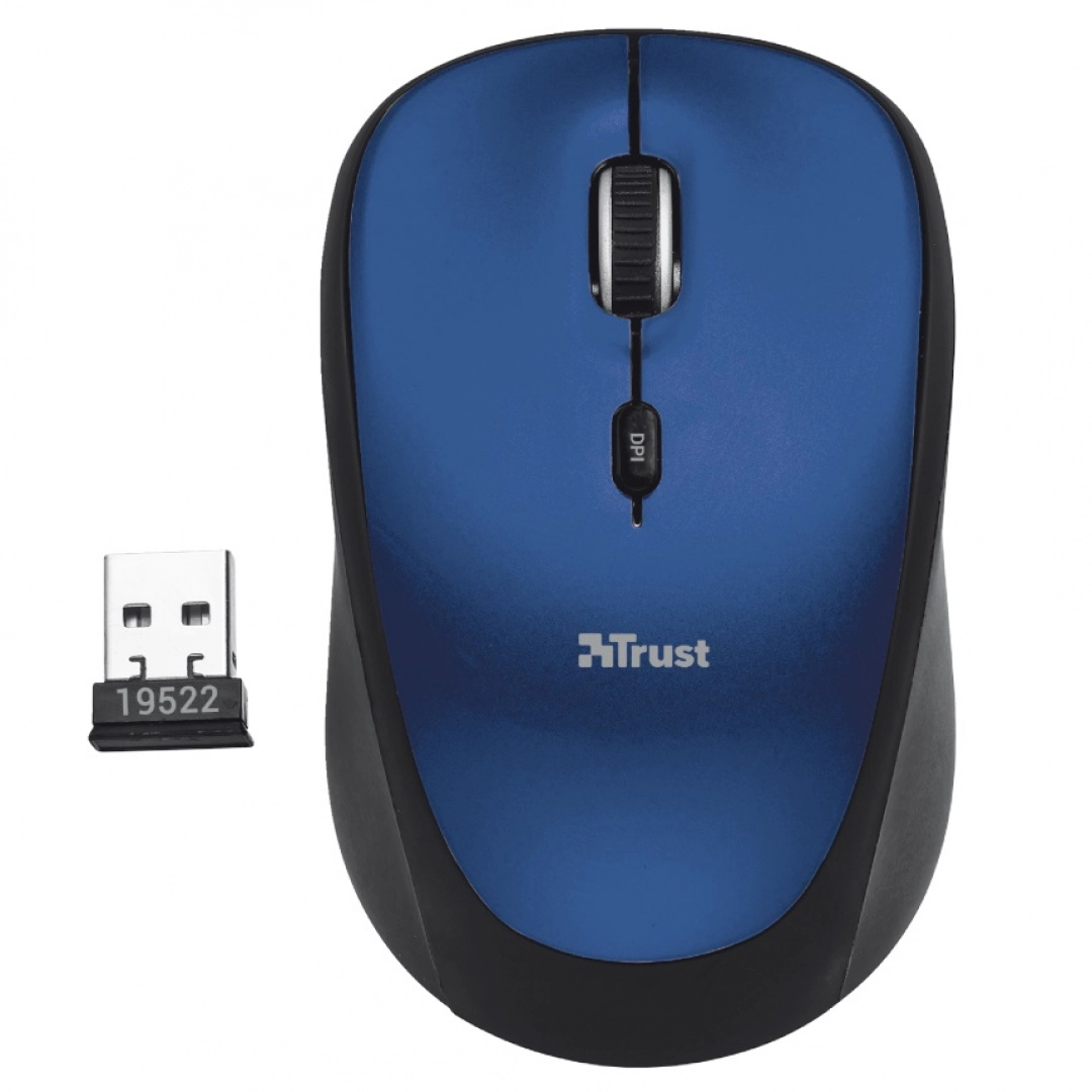 Trust Yvi Wireless ko'k simsiz sichqonchasi