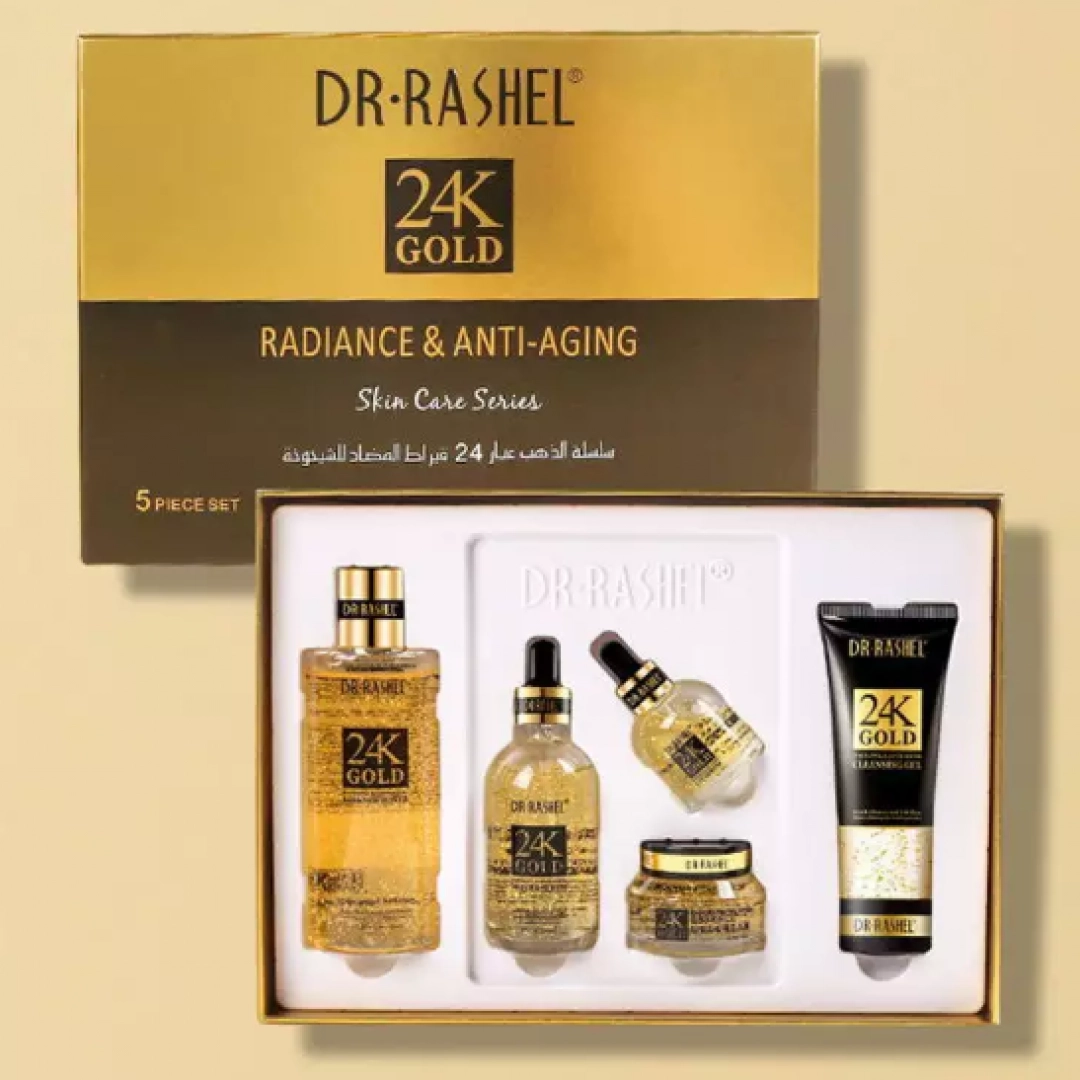 24k gold radiance & anti-aging skin care series 5dona terini parvarish qilish seriyasi