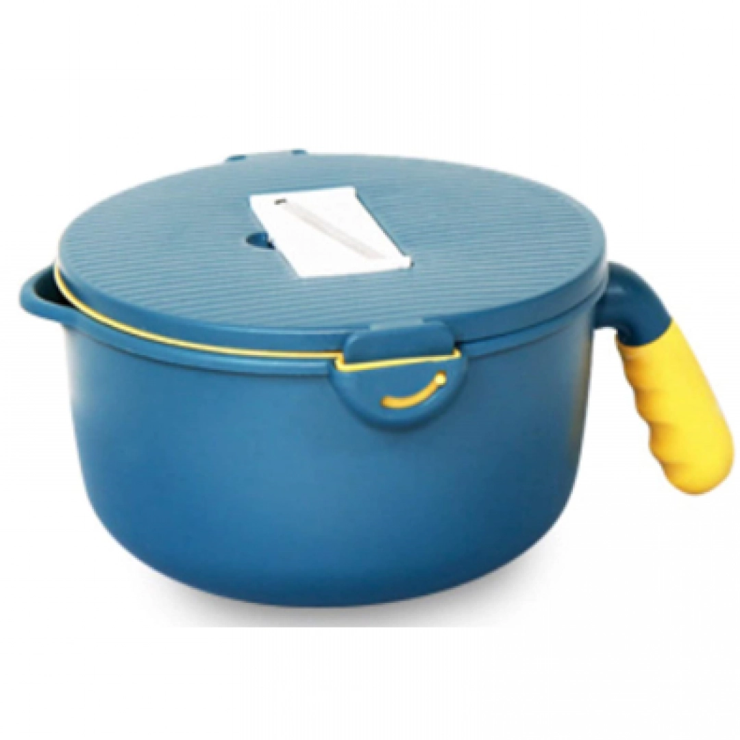 Многофункциональная тёрка-овощерезка с контейнером Limeolive Vegetab (blue-yellow)