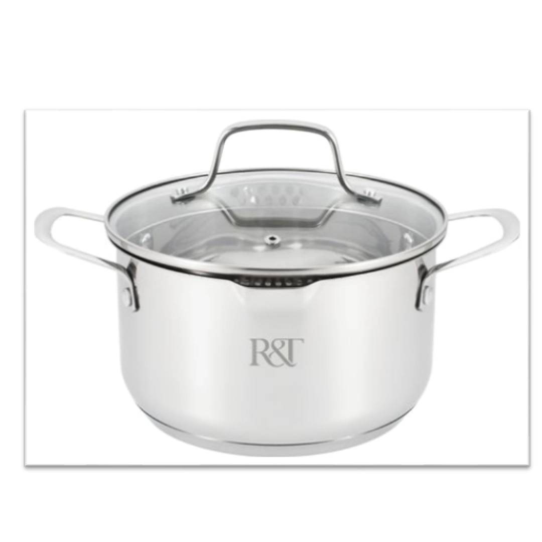 Кастрюля со стеклянной крышкой 18см, 2.6л