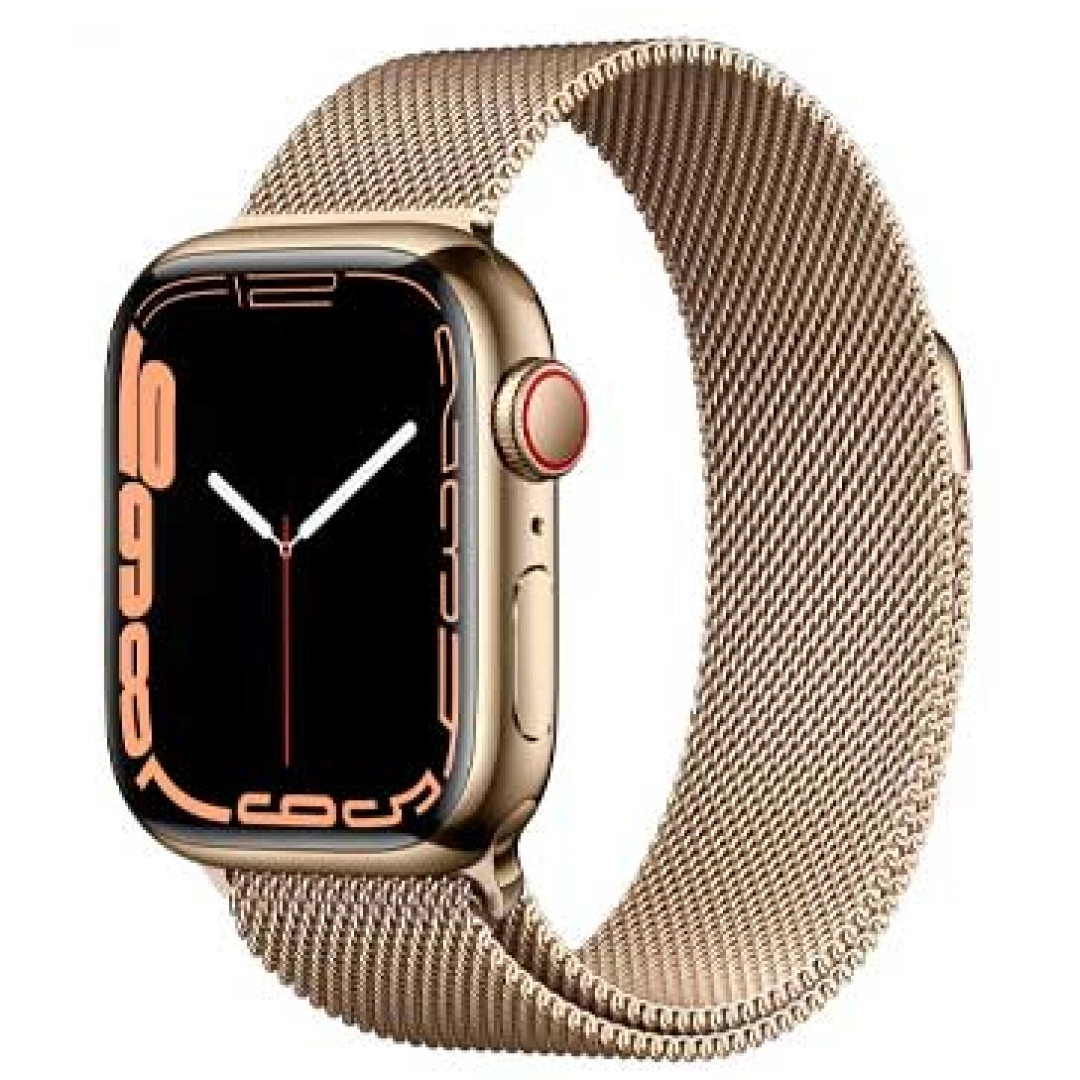 Apple Watch Series 8/45mm Milanese Gold smart-soati