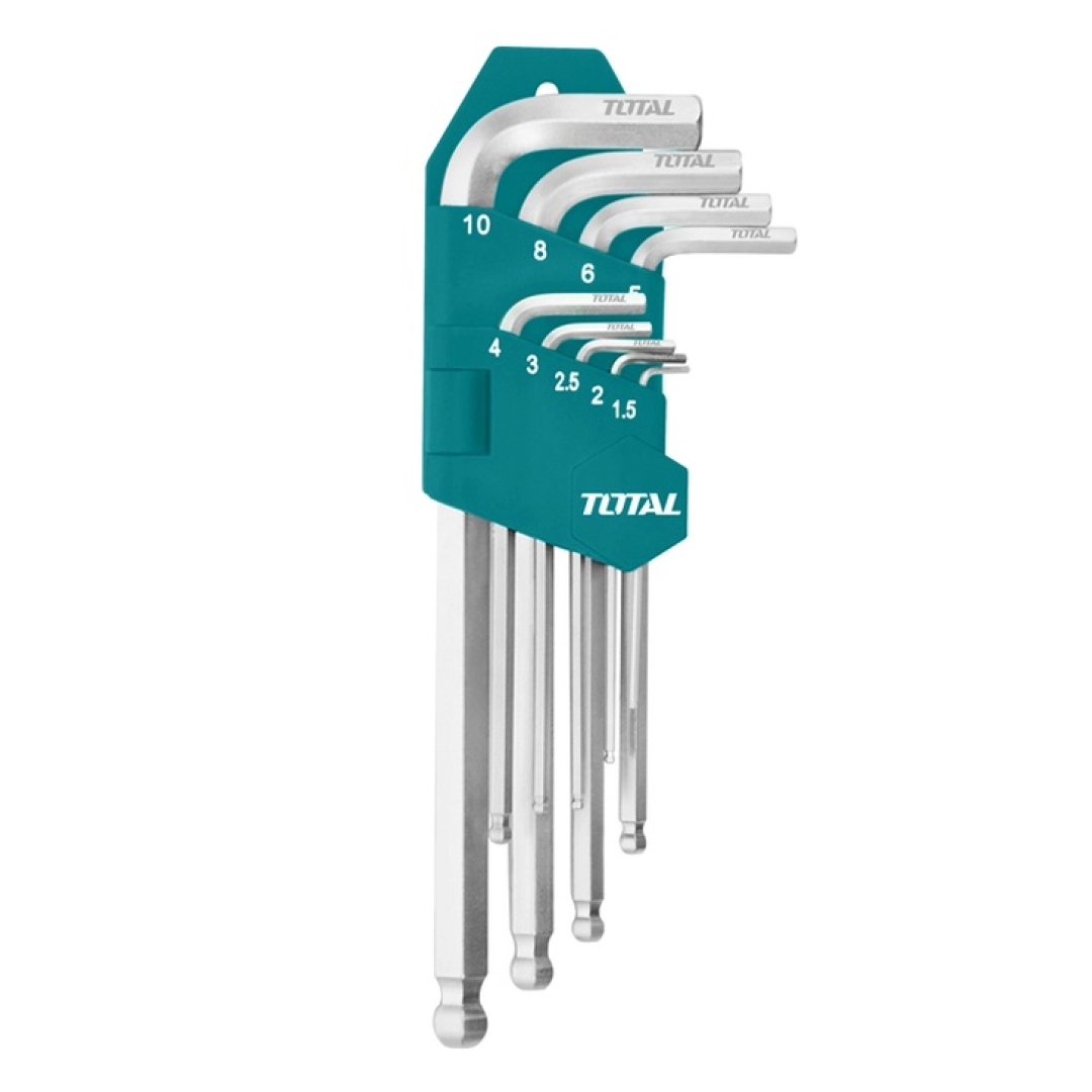 TOTAL THT106291 sharsimon boshchali olti qirrali kalitlar to‘plami - rasm №1 TOTAL THT106291 sharsimon boshchali olti qirrali kalitlar to‘plami