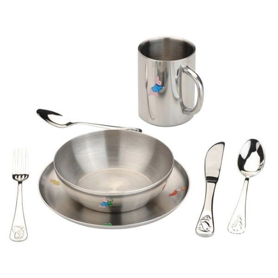 Детский набор Berghoff столовые приборы + тарелки и кружка