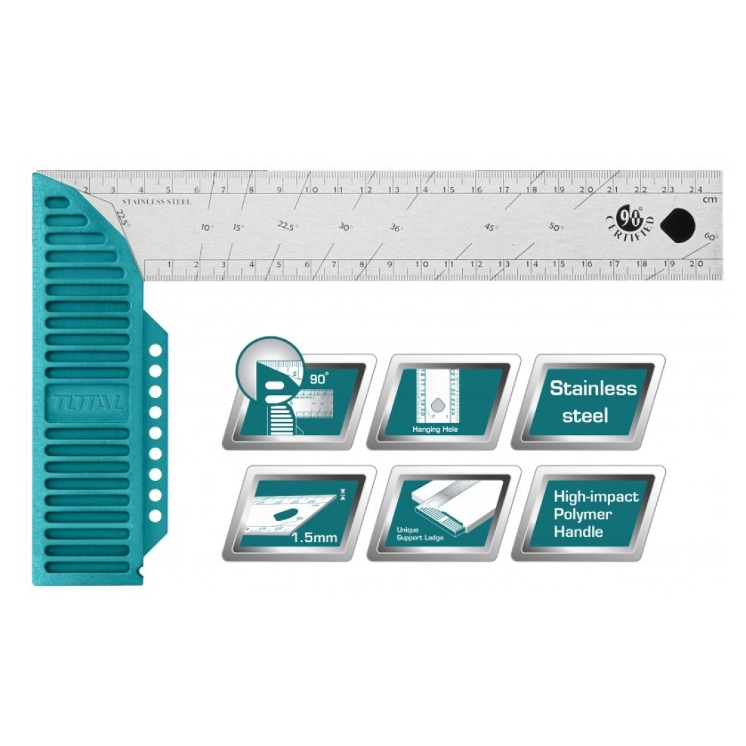 Total TMT61126 (300mm) duradgorlik burchak o‘lchagichi