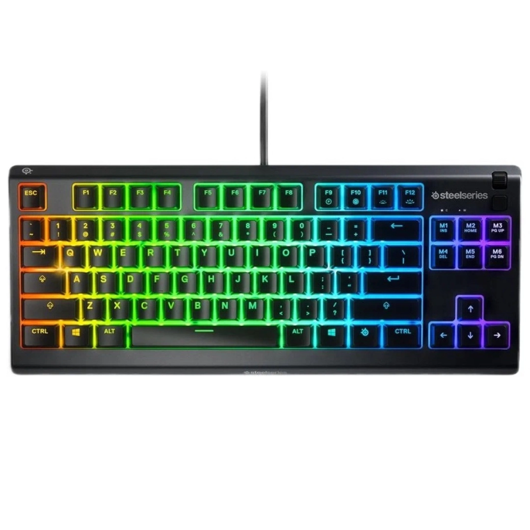 Клавиатура SteelSeries Apex 3 TKL Black USB SteelSeries Whisper-Quiet