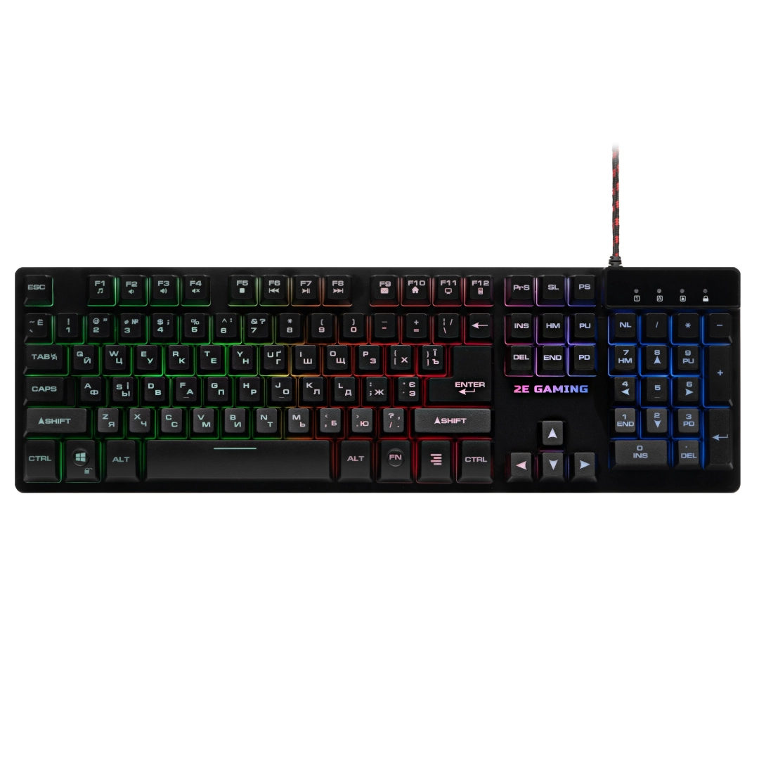 2E GAMING KG280 LED USB Black Ukr klaviaturasi