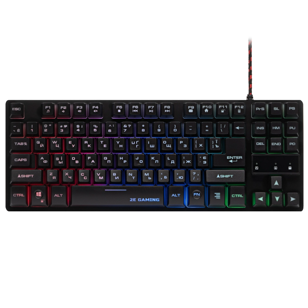 Клавиатура 2E GAMING KG290 LED USB Black Ukr