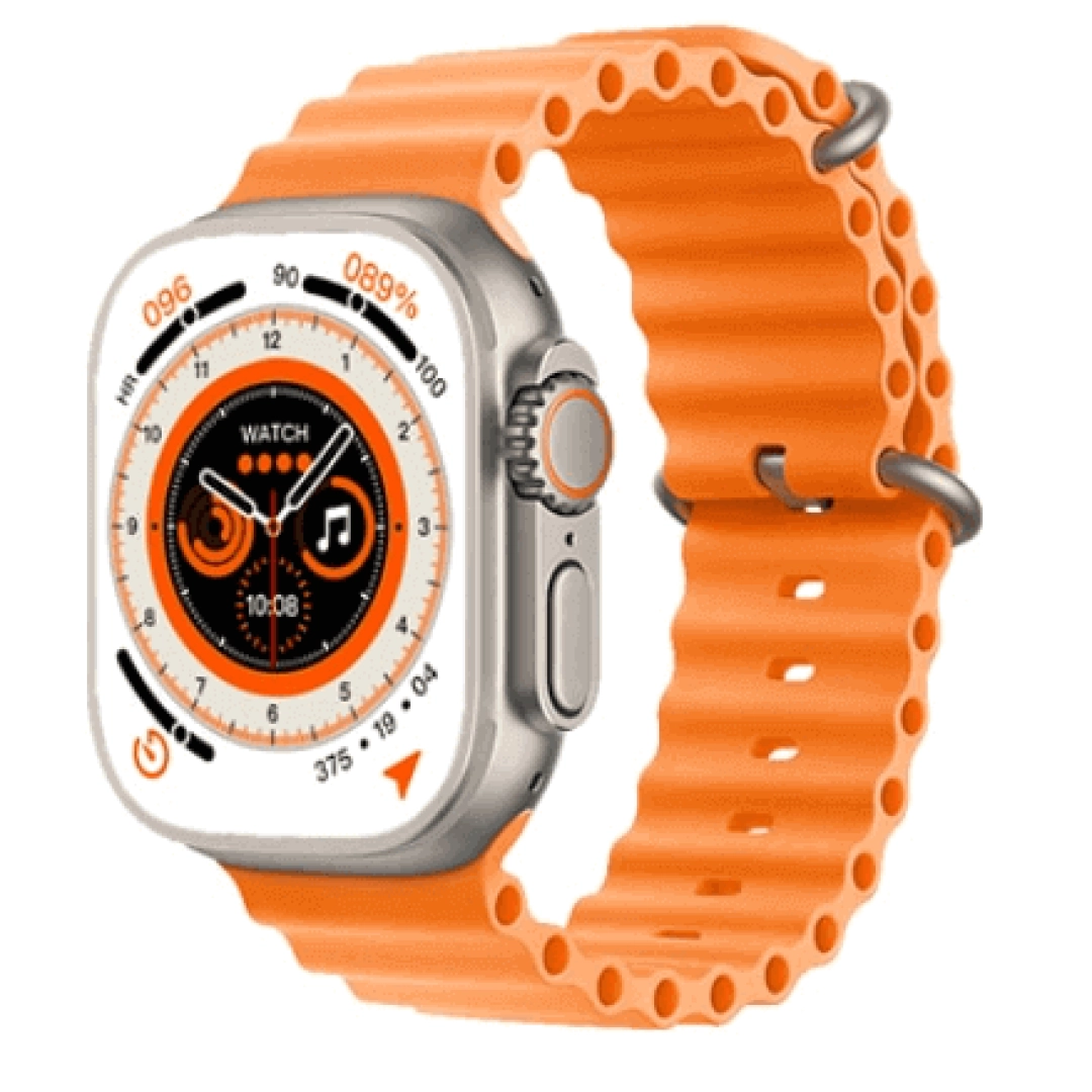 Смарт часы DT NO.1 8 Ultra Orange - фото №1 Смарт часы DT NO.1 8 Ultra Orange