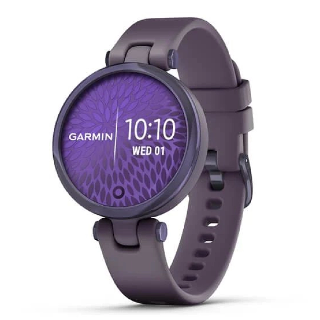 Смарт часы Garmin LILY Sport (безель цвета полночная орхидея, корпус темная орхидея и силиконовый ремешок) - фото №1 Смарт часы Garmin LILY Sport (безель цвета полночная орхидея, корпус темная орхидея и силиконовый ремешок)
