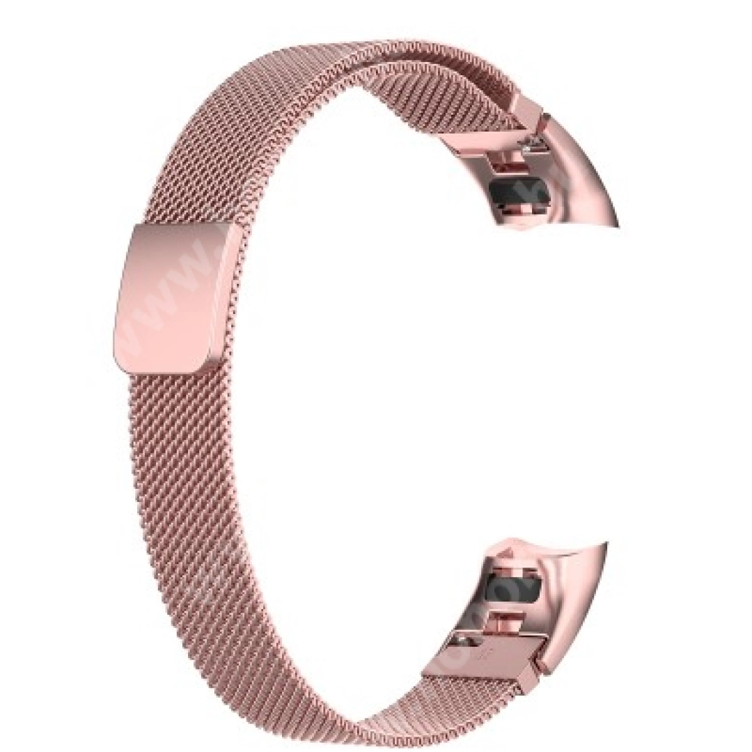 Металлический ремешок для Huawei Band 6 / Honor Band 6 (pink)