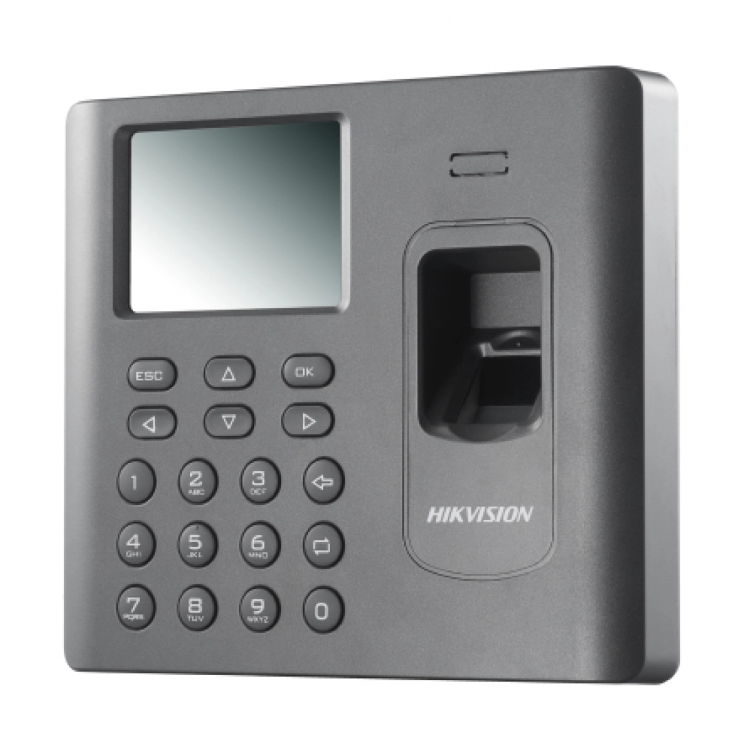 Терминал учета рабочего времени со считывателем EM и отпечатков пальцев Hikvision DS-K1A802EF