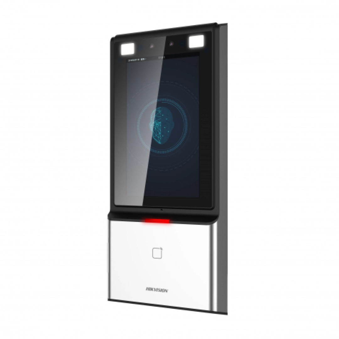 Терминал доступа с функцией распознавания лиц, отпечатков пальцев и карт Mifare Hikvision DS-K1T604M