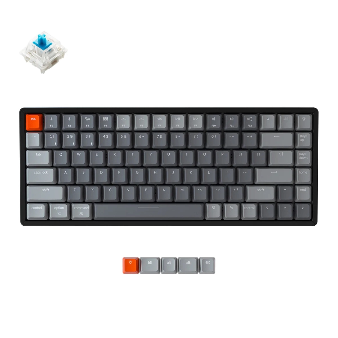 Keychron K2 84 Key Aluminum Frame  Gateron RGB Blue klaviaturasi