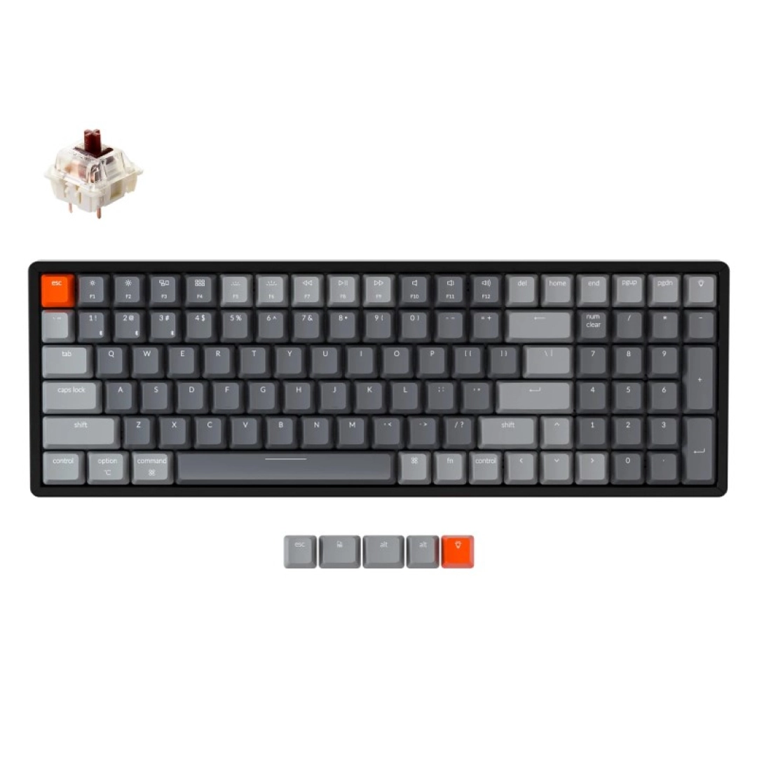 Клавиатура Keychron K4 100 Key Aluminum Frame HotSwappable Gateron RGB Brown