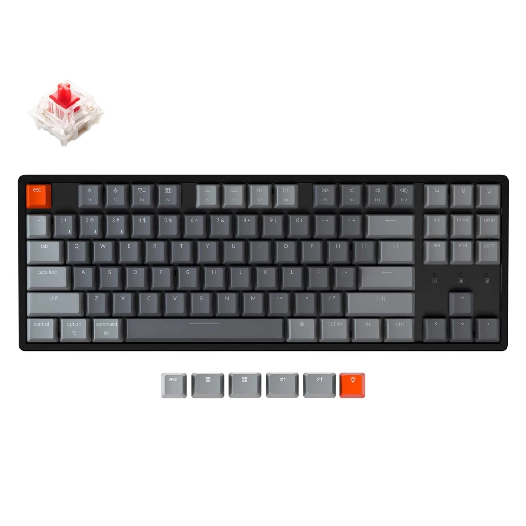 Клавиатура Keychron K8 87 Key Aluminum Frame Gateron RGB Red
