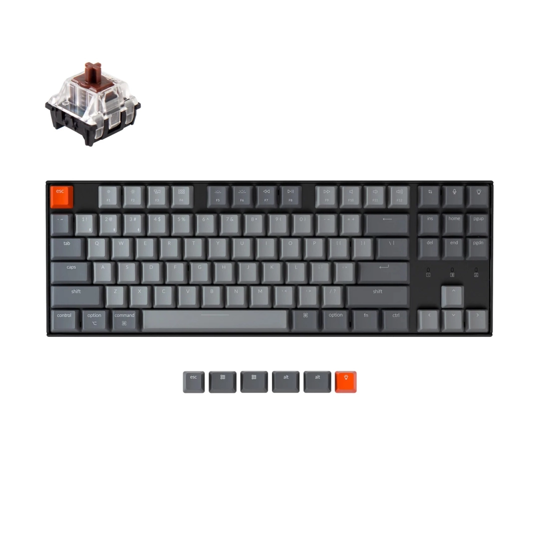 Клавиатура Keychron K8 87 Key HotSwappable Gateron Optical GB Brown