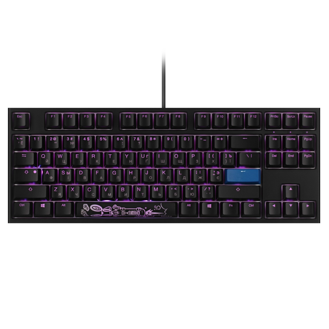 Клавиатура Ducky One 2 TKL RGB LED UA/RU Cherry Red (Black-White)