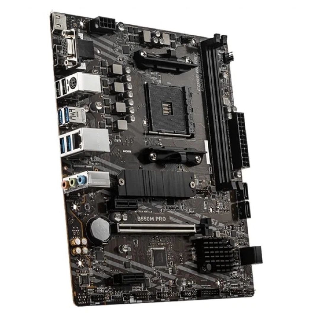 Материнская плата MSI B550M_PRO sAM4 B550 2xDDR4 HDMI-VGA-DP mATX