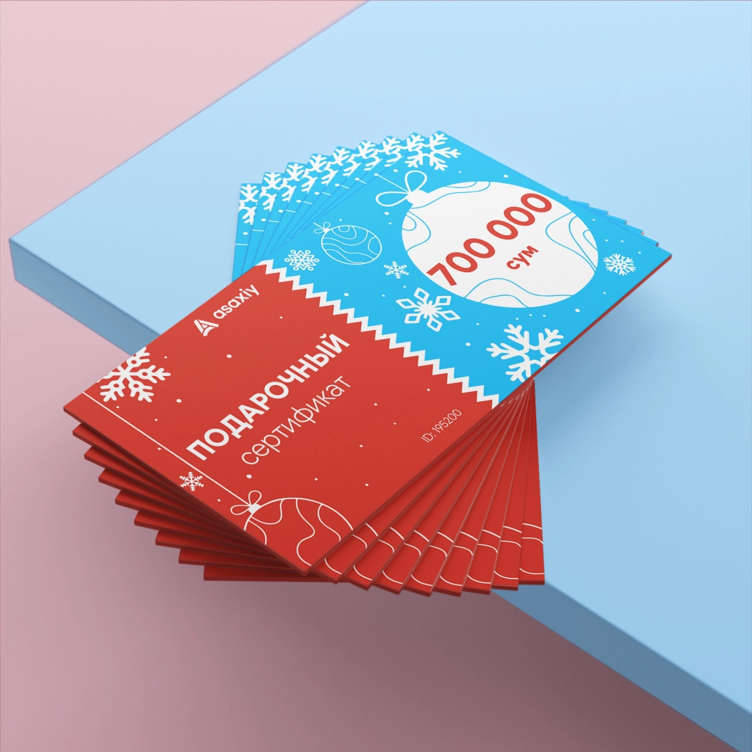 100 000 so'mlik sovg'a sertifikati